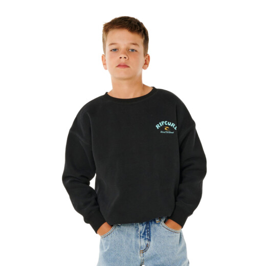 Buzo Rip Curl Shred Till Dead Crew Niño - Negro Buzo Rip Curl Shred Till Dead Crew Niño - Negro