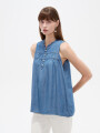 Musculosa Euame Azul Medio