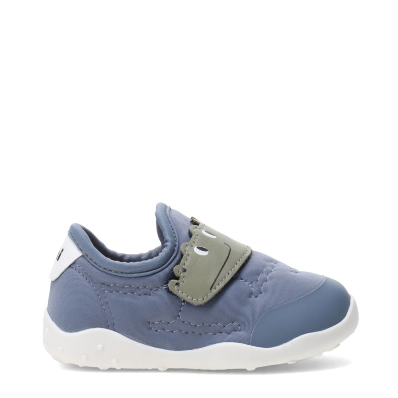 Championes de Niños Bibi Fisio Flex Velcro Azul Jean - Blanco