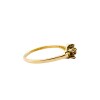 Anillo Flor-Oro Bajo-Piedra Rubi y Zirconias-AN8142 conpiedra