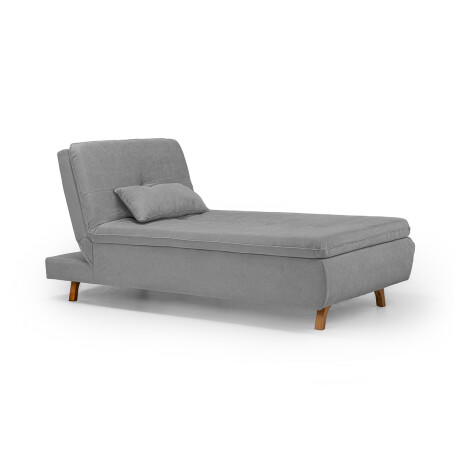 Chaise Cama Maira - Tela Microfibra 9910 (Lino Gris)