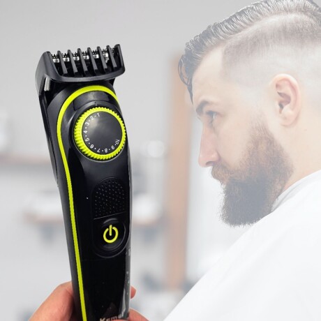 Afeitadora Corta Pelo Barba Inalámbrica 5 en 1 KEMEI KM-696 Negro