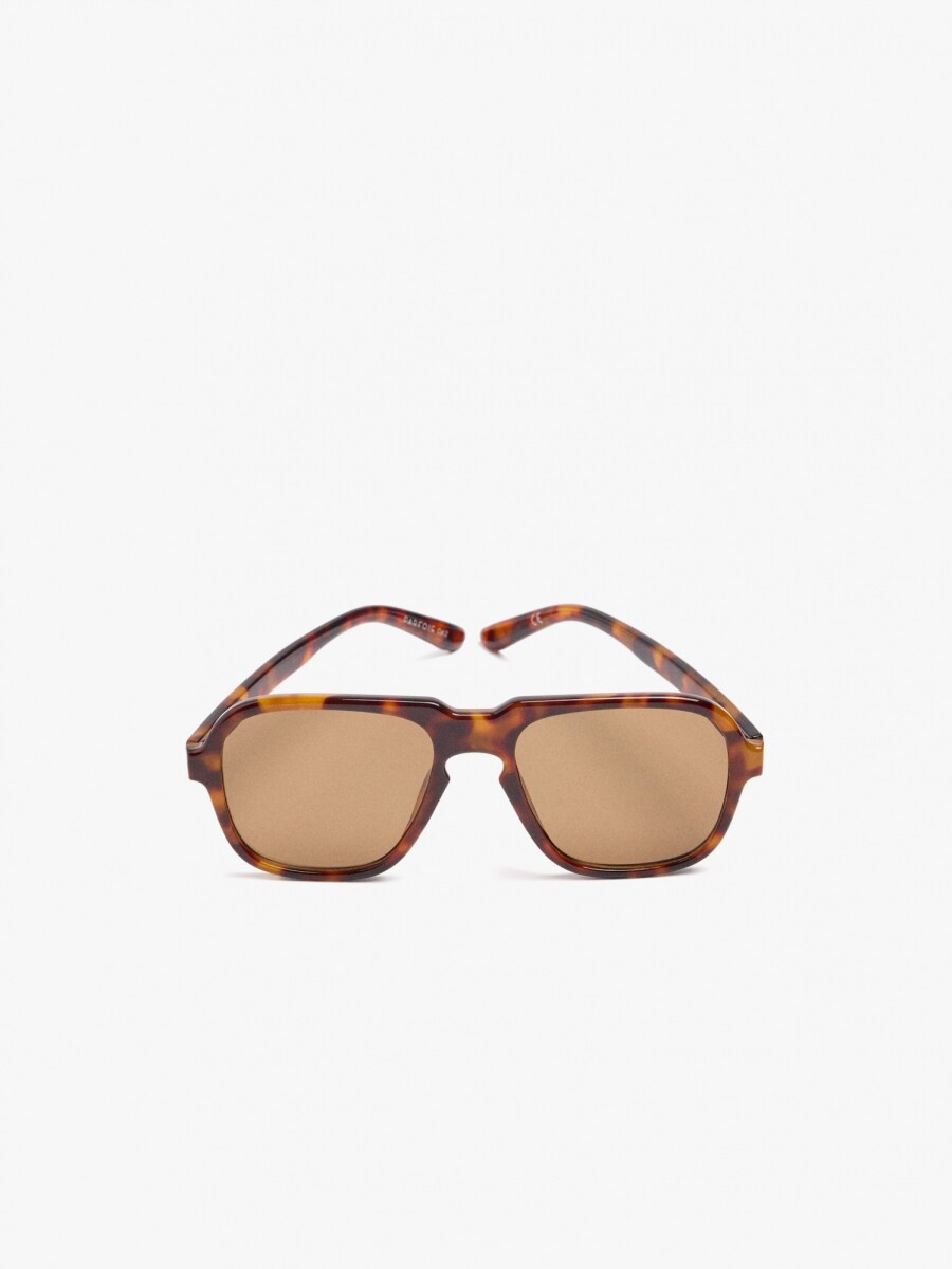 Gafas De Sol Redondas marron