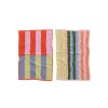 Toalla de Manos Set x2 un. 100% algodón orgánico 76x51cm Pool Stripe Mix