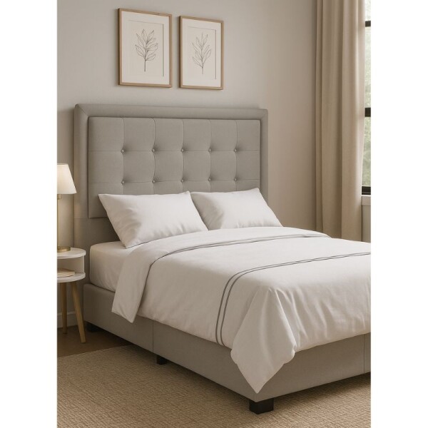 RESPALDO VENEZA 2 PLAZAS PARA SOMMIER 1,40 MT - LISO CINZA RESPALDO VENEZA 2 PLAZAS PARA SOMMIER 1,40 MT - LISO CINZA