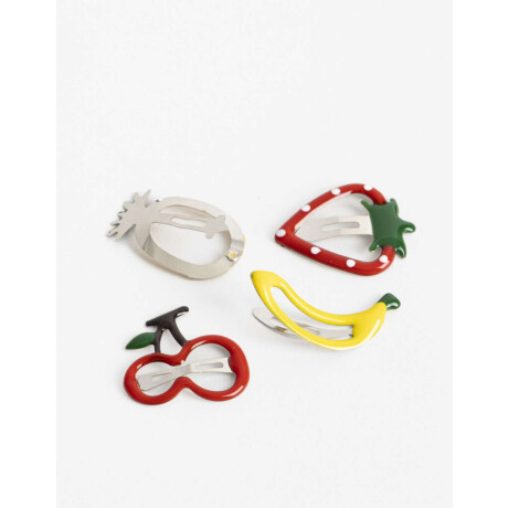 Set De Hebillas Tic Tac Combinacion Multicolor