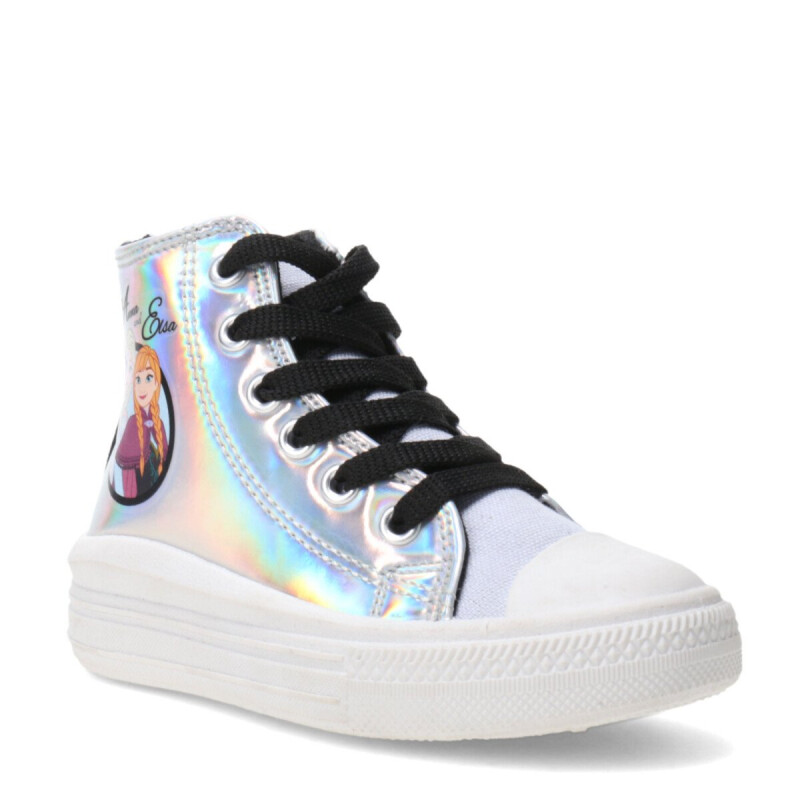 Championes Infantiles Disney Celeste - Plateado - Negro