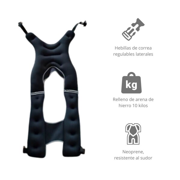 Chaleco Con Peso 10 Kg Ajustable Neoprene Resistencia Cross Chaleco Con Peso 10 Kg Ajustable Neoprene Resistencia Cross