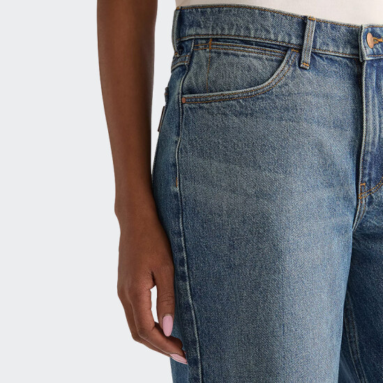 Short Wrangler Low Rise Loose Azul
