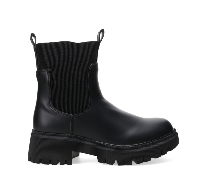 Bota MAIA con puño textil Black