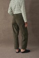 PANTALON BARREL CORDEROY Verde