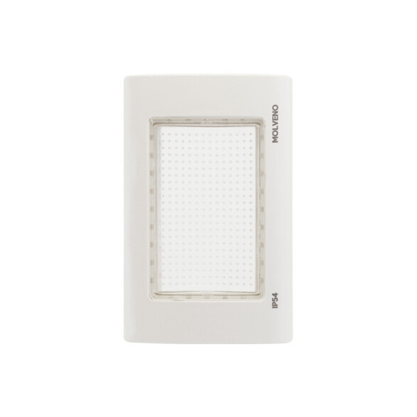 Plaq. c/membrana estanca 3 mód. blanca Atenea Plus M48610