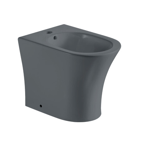 BIDET CON TRANSFERENCIA ANORI GRIS MATE LOZA SANITARIA BAÑO 000