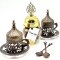 Set de café para dos personas metal Cobre