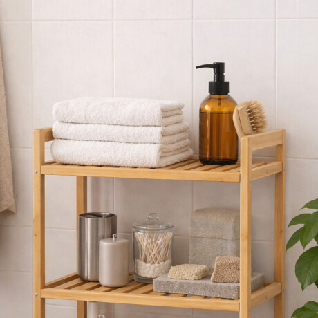 Estantería bambú de 4 estantes - 50x25x100cm Sc