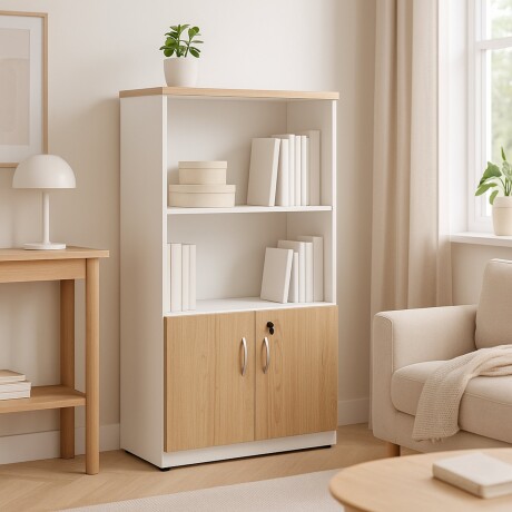 BIBLIOTECA CORPORATIVA 2 PUERTAS ESTANTERÍA ORGANIZADOR CON LLAVE BIBLIOTECA CORPORATIVA 2 PUERTAS ESTANTERÍA ORGANIZADOR CON LLAVE