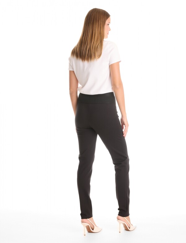 Legging Det Frunce NEGRO