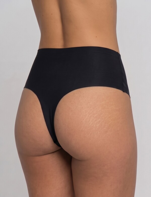 Pack 2 Thongs Modeladoras De Cintura Media Alta NEGRO