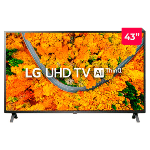 Tv LG UHD 4K 43" AI ThinQ UR80 Smart TV Unica