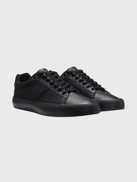 BOSS - Zapatillas Aiden Tenn Grained Negro Opaco