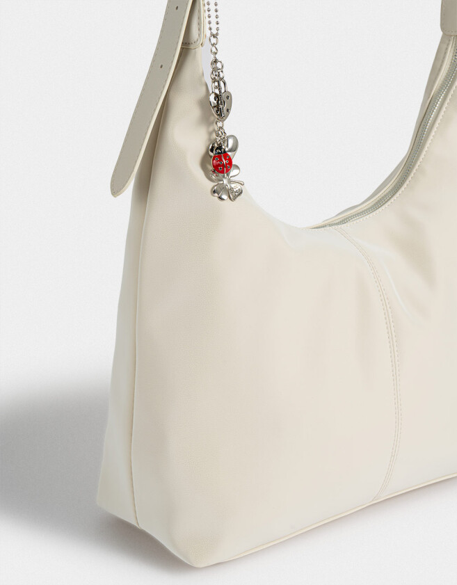 Saca Cartera Saca Con Charm - Blanco Crudo