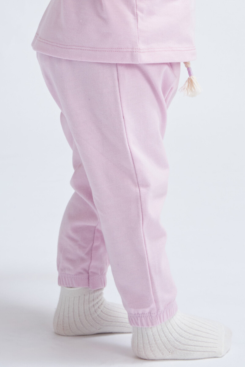 Pantalón deportivo baggy Lila