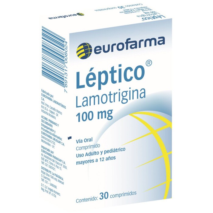 LEPTICO 100 MG. CJ X 30 COMP. única