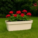 MACETA JARDINERA RECTANGULAR FLORATTA NR 80 20,5LTS BEIGE GRIS