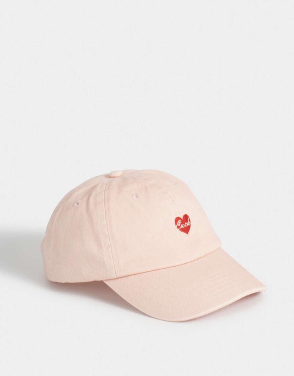 Gorra Canvas Bordada - Rosa Viejo 