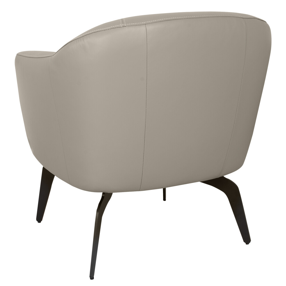BUTACA FIJA CUERO GRIS 1002 GREY