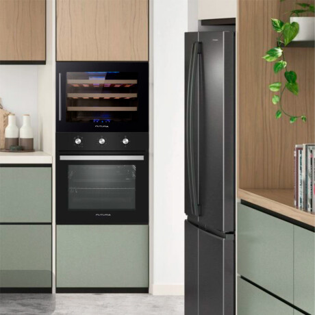 Enfriadora de vino vidrio negro 22 botellas Futura Plus FUT-EVE22N Enfriadora de vino vidrio negro 22 botellas Futura Plus FUT-EVE22N