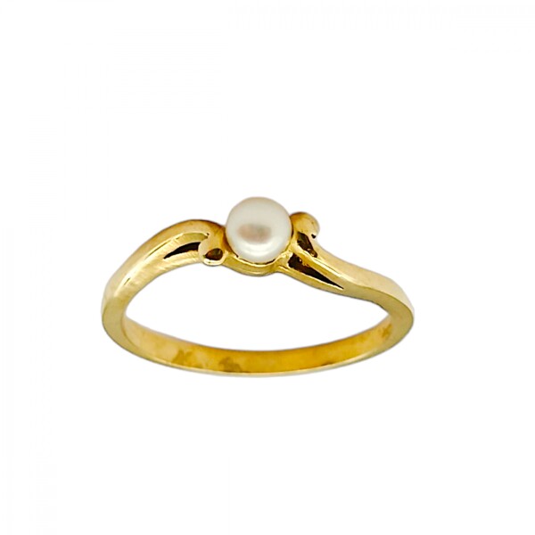 Anillo Solitario-Oro bajo-Perla-AN8165 conperla