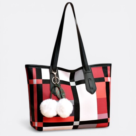 Cartera Bolso Tote Diseño Rectángulos Colores Modelo 2