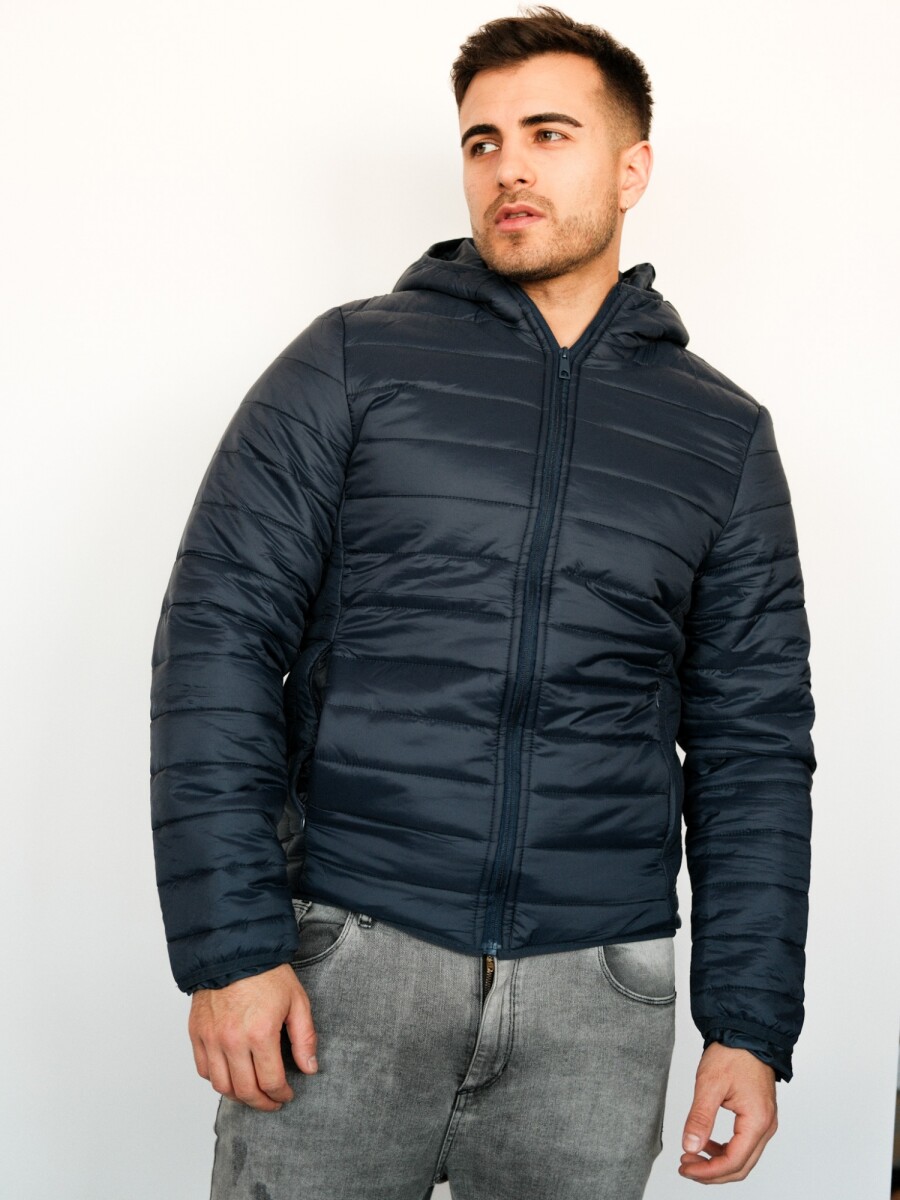 Campera Puffer Liviana - Navy 