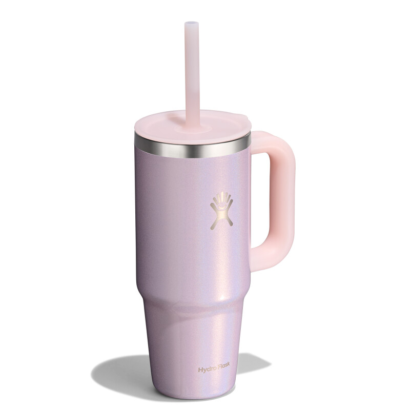 24 oz Travel Tumbler Glimmer Pink