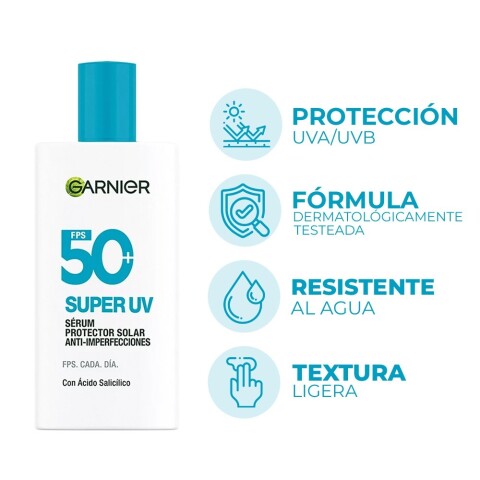 Garnier Sérum protector solar anti imperfecciones FPS50+ Garnier Sérum protector solar anti imperfecciones FPS50+