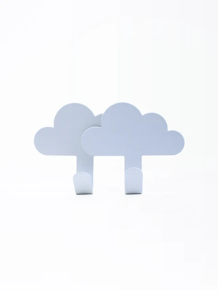 PERCHERO NUBES SET X 2 BLANCO