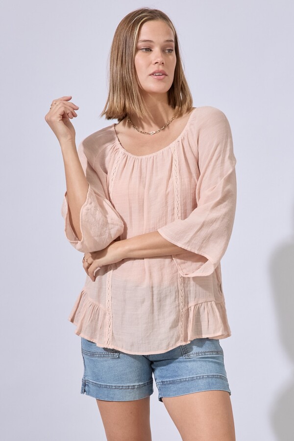 Blusa Crochet ROSA