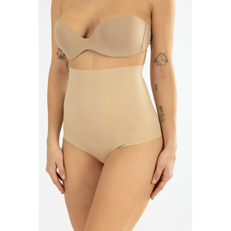 Bombacha alta modelante slim Beige