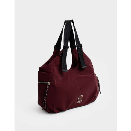 Cartera Shopper Rojo Burdeaux