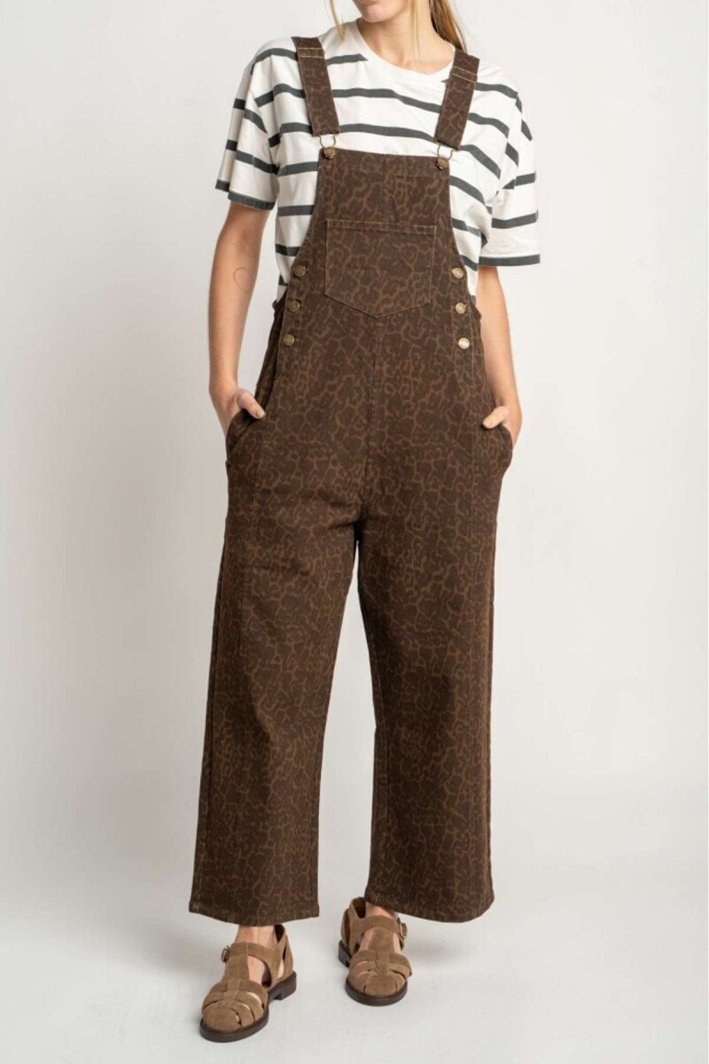 Enterito Animal Print - Marron 