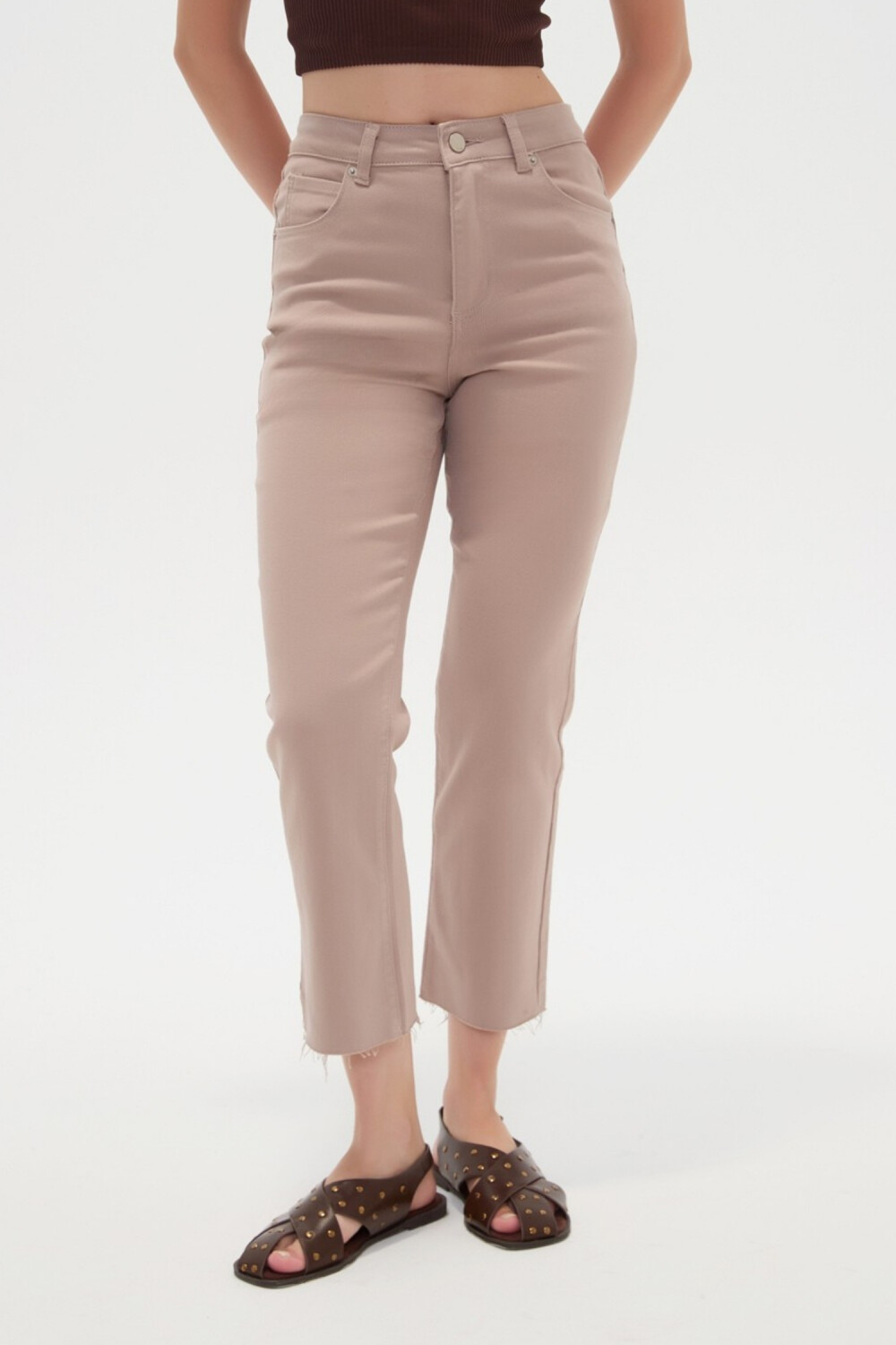 Pantalon Vilehada Taupe Claro