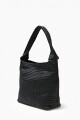 Cartera trenzada negro