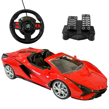 Auto A Control Remoto RC Volante+ Pedalera Deportivo Auto A Control Remoto RC Volante+ Pedalera Deportivo