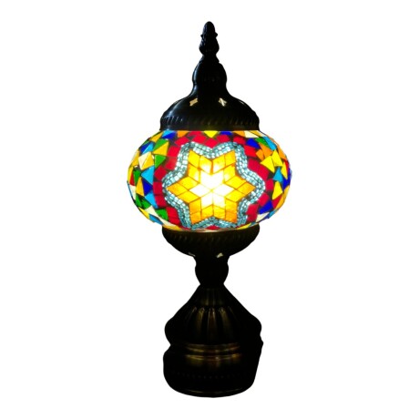 Lámpara Turca Mediana Estrella Multicolor
