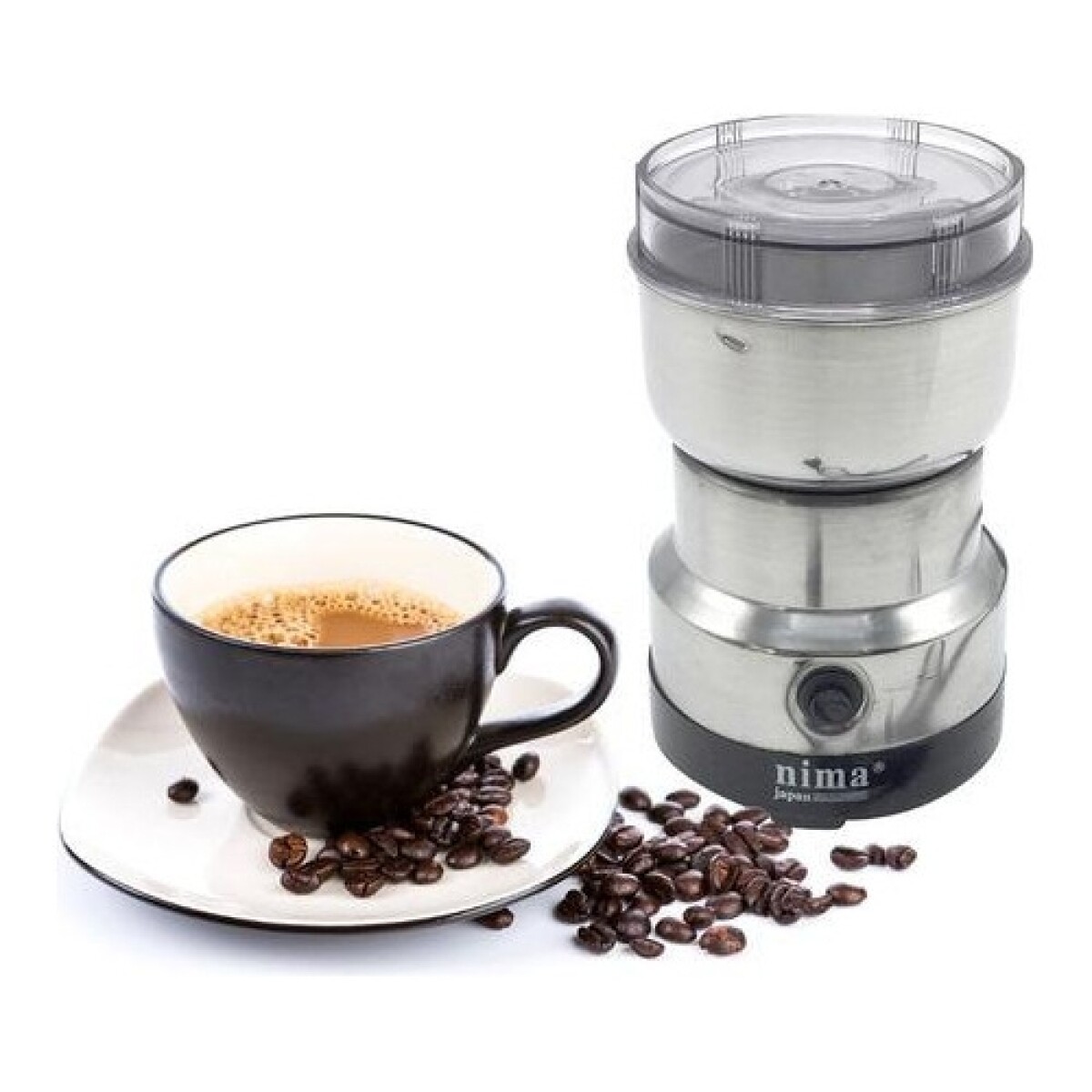 Molinillo de café eléctrico cuerpo de acero inoxidable 150W 