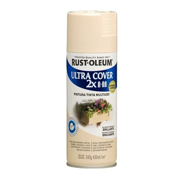 Esmalte en Aerosol Brillante 340g Rust-Oleum Blanco Navajo