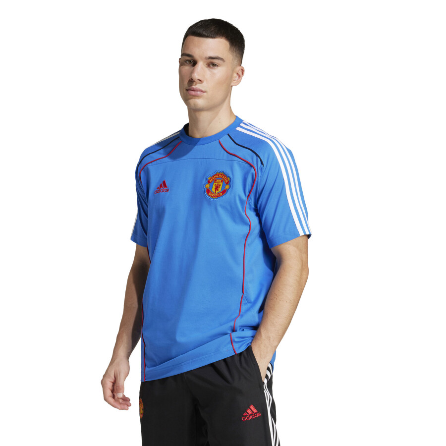 Remera de Hombre Adidas Manchester United Azul - Rojo - Blanco