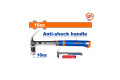 MARTILLO UÑA 450G ACERO FORJADO MANGO ANTISHOCK MARTILLO UÑA 450G ACERO FORJADO MANGO ANTISHOCK