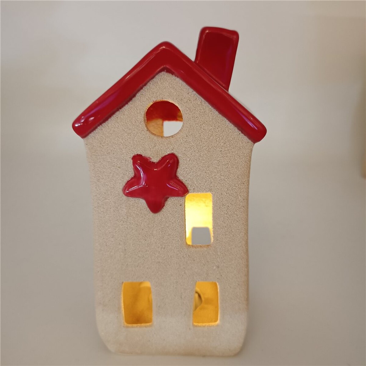 CASA DECORATIVA 8*7*15.6CM CERAMICA 